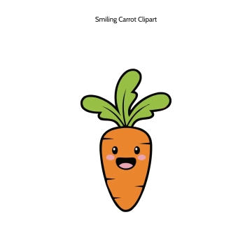 Free Smiling Carrot Vector Clipart (PNG, SVG) to Edit Online