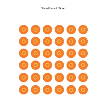 Free Sliced Carrot Vector Clipart (PNG, SVG) to Edit Online