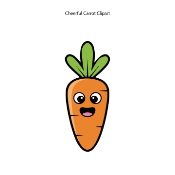 Free Cheerful Carrot Vector Clipart (PNG, SVG) to Edit Online