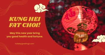 Free Happy Chinese New Year Facebook Post Template to Edit Online