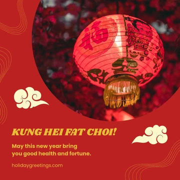Free Happy Chinese New Year Instagram Post Template to Edit Online
