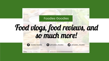 Free Food Youtube Channel Art Template to Edit Online