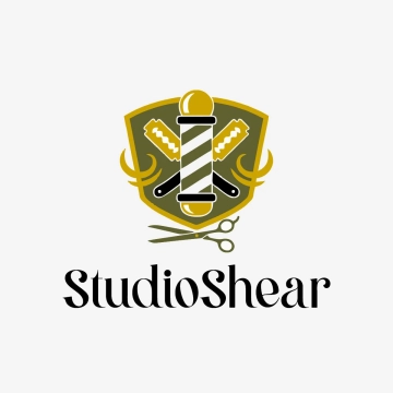 Free Barber Studio Logo to Edit Online