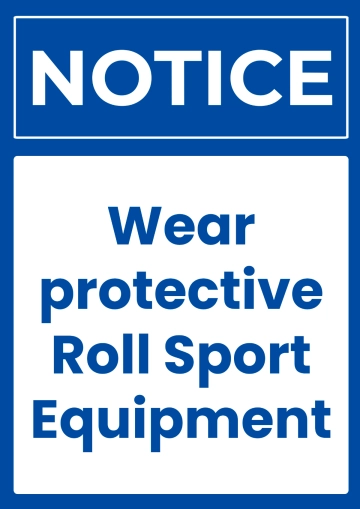 Free Roll Sports Protective Sign Template to Edit Online