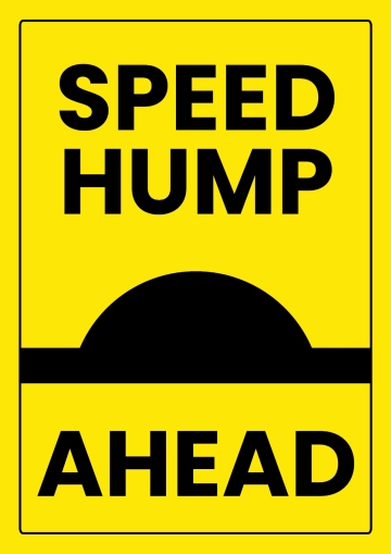 Free Speed Hump Parking Sign Template to Edit Online