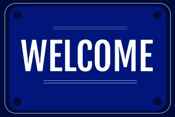 Free Welcome Creative Sign Template to Edit Online
