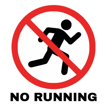 Free No Running Floor Sign Template to Edit Online