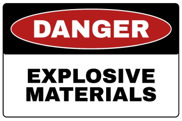 Free Explosive Materials Danger Sign Template to Edit Online