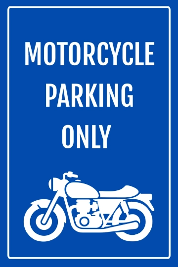 Free Motorcycle Parking Only Sign Template to Edit Online