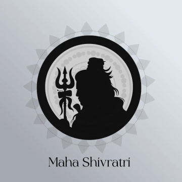 Free Maha Shivratri Grey Clip Art Templates to Edit Online