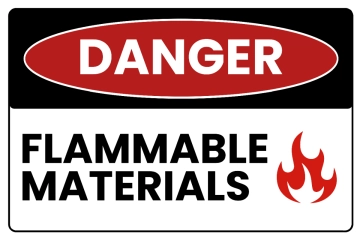 Free Flammable Materials Danger Sign Template to Edit Online
