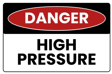 Free High Pressure Danger Sign Template to Edit Online