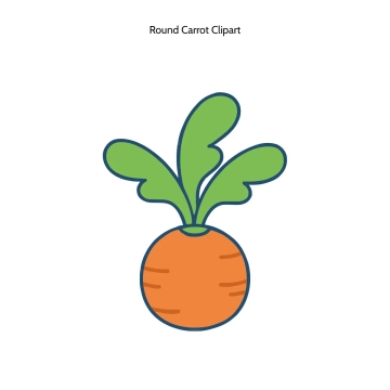 Free Round Carrot Vector Clipart (PNG, SVG) to Edit Online