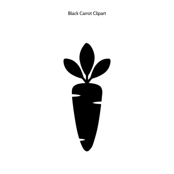 Free Black Carrot Vector Clipart (PNG, SVG) to Edit Online