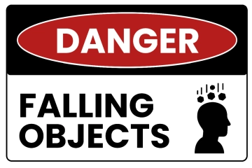 Free Falling Objects Danger Sign Template to Edit Online