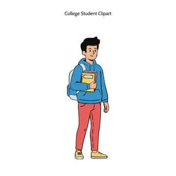 Free College Student Vector Clipart (PNG, SVG) to Edit Online