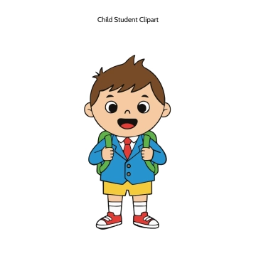 Free Child Student Vector Clipart (PNG, SVG) to Edit Online