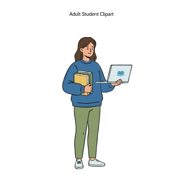 Free Adult Student Vector Clipart (PNG, SVG) to Edit Online