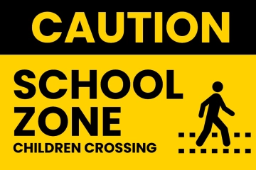 Free School Zone Caution Sign Template to Edit Online