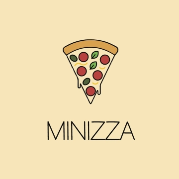 Free Minimalist Pizza Logo to Edit Online