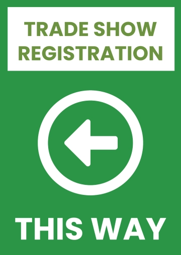 Free Wayfinding Trade Show Sign Template to Edit Online
