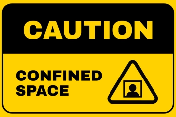 Free Confined Space Caution Sign Template to Edit Online