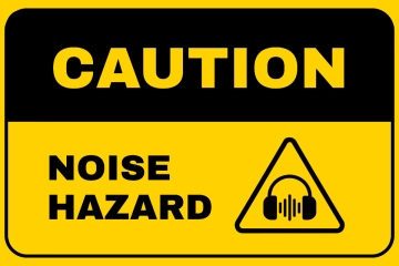 Free Noise Hazard Caution Sign Template to Edit Online