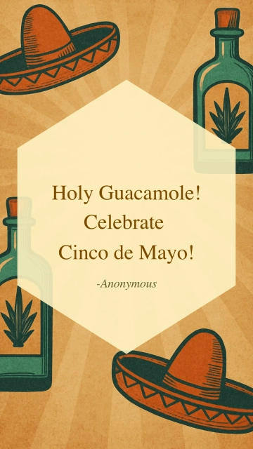 Free Retro Cinco De Mayo Quote Template to Edit Online