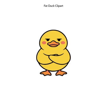 Free Fat Duck Vector Clipart (PNG, SVG) to Edit Online