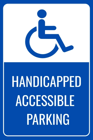 Free Handicap Accessible Parking Sign Template to Edit Online