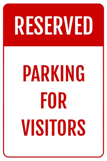 Free Reserved Visitor Parking Sign Template to Edit Online