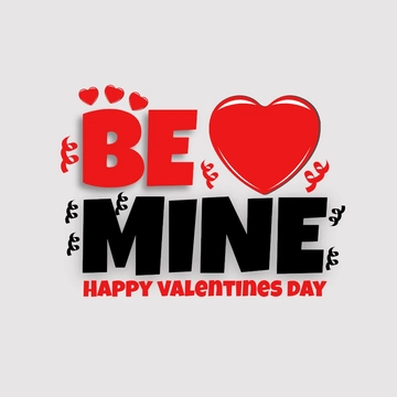Free Valentines Day Be Mine Clip Art Templates to Edit Online