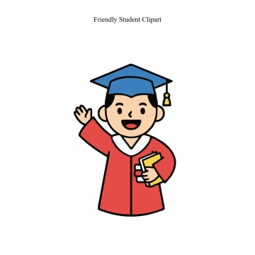 Free Friendly Student Vector Clipart (PNG, SVG) to Edit Online