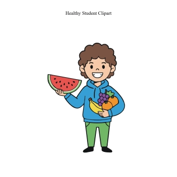 Free Healthy Student Vector Clipart (PNG, SVG) to Edit Online