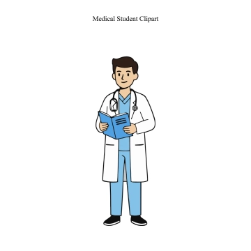 Free Medical Student Vector Clipart (PNG, SVG) to Edit Online