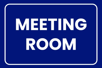 Free Office Meeting Room Sign Template to Edit Online