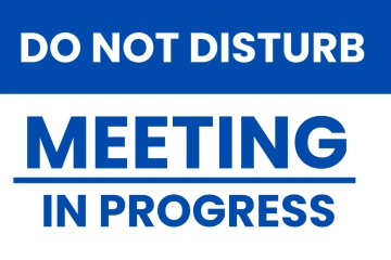 Free Conference in Session Sign Template to Edit Online