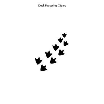 Free Duck Footprints Vector Clipart (PNG, SVG) to Edit Online