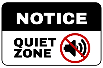 Free Quiet Zone University Sign Template to Edit Online