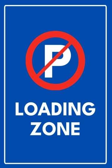Free Loading Zone Parking Sign Template to Edit Online