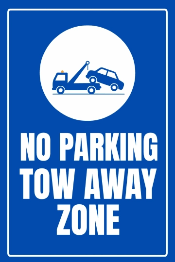 Free Tow Away Zone Sign Template to Edit Online