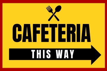 Free University Cafeteria Sign Template to Edit Online