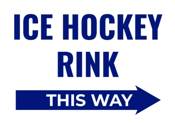 Free Ice Hocky Rink Sports Sign Template to Edit Online