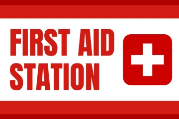 Free First Aid Station University Sign Template to Edit Online