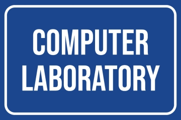 Free Computer Lab University Sign Template to Edit Online