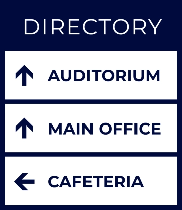 Free Building Directory University Sign Template to Edit Online