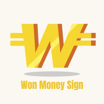 Free Won Money Sign Clip Art Template to Edit Online