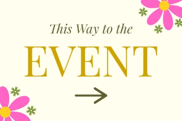 Free This Way to the Event Creative Sign Template to Edit Online