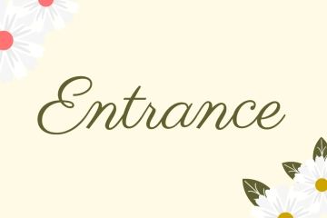Free Creative Entrance Sign Template to Edit Online