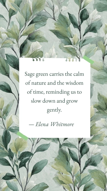 Free Aesthetic Sage Green Quote Template to Edit Online
